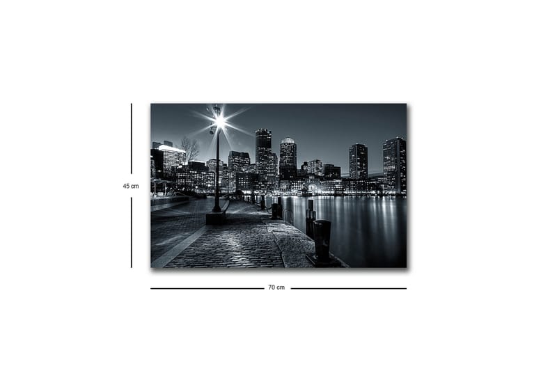 Väggdekor LED-belysning Canvas Målning - Inredning - Tavlor & konst - Canvastavlor