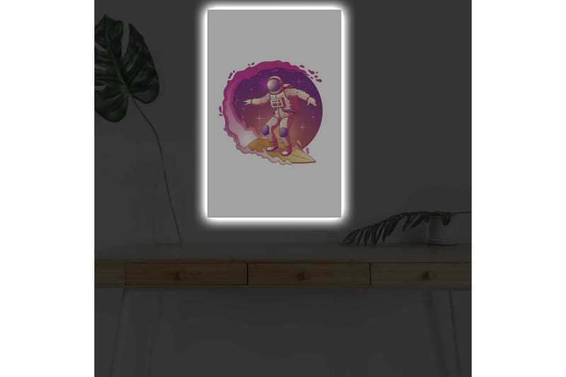 Väggdekor LED-belysning Canvas Målning - Inredning - Tavlor & konst - Canvastavlor