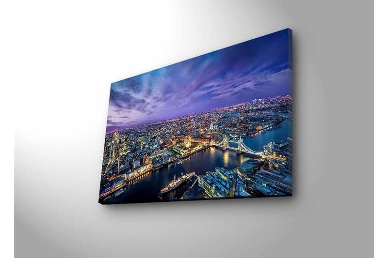 Väggdekor LED-belysning Canvas Målning - Inredning - Tavlor & konst - Canvastavlor