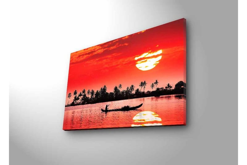 Väggdekor LED-belysning Canvas Målning - Inredning - Tavlor & konst - Canvastavlor