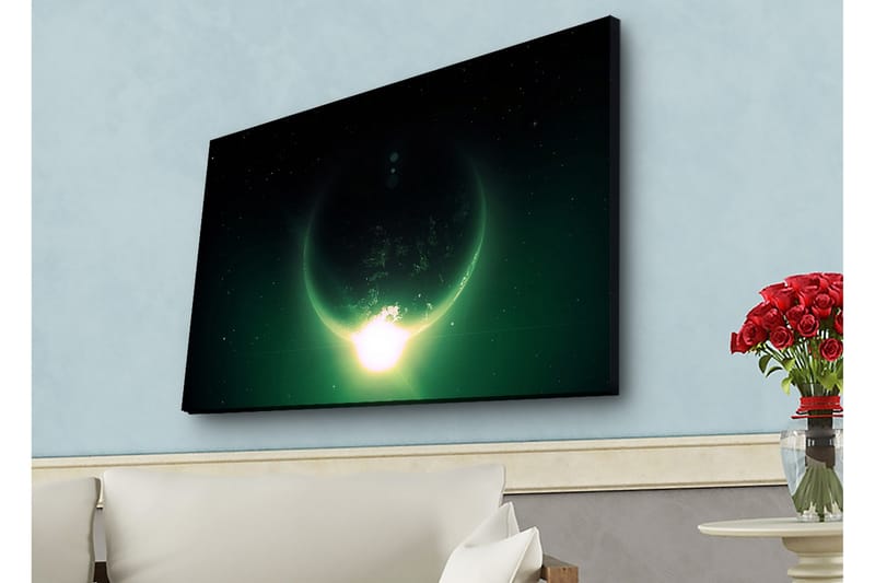 Väggdekor LED-belysning Canvas Målning - Inredning - Tavlor & konst - Canvastavlor