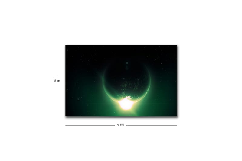 Väggdekor LED-belysning Canvas Målning - Inredning - Tavlor & konst - Canvastavlor
