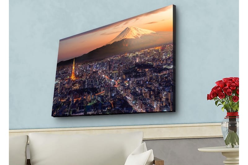 Väggdekor LED-belysning Canvas Målning - Inredning - Tavlor & konst - Canvastavlor