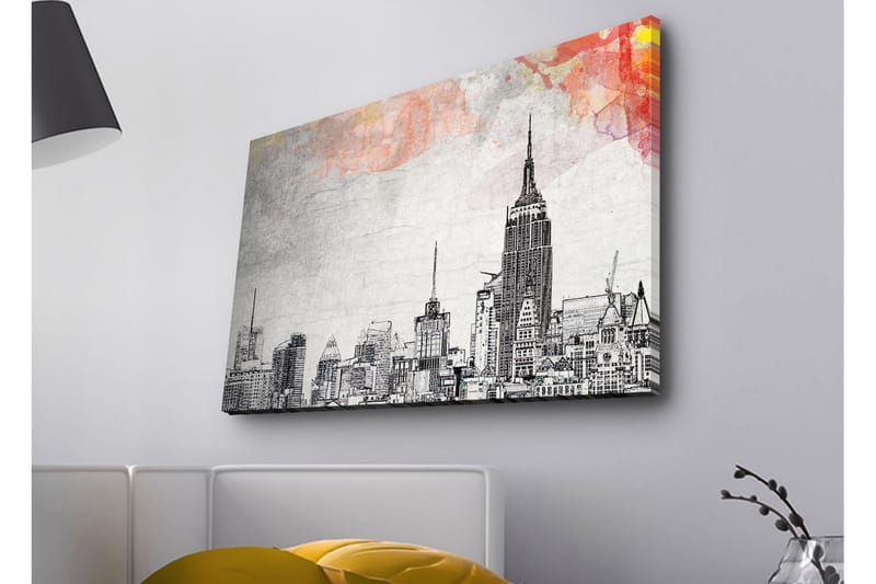Väggdekor LED-belysning Canvas Målning - Inredning - Tavlor & konst - Canvastavlor