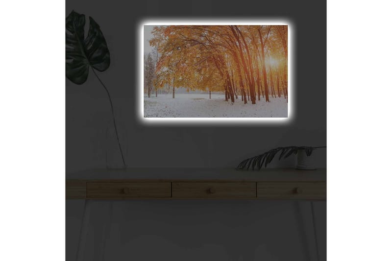 Väggdekor LED-belysning Canvas Målning - Inredning - Tavlor & konst - Canvastavlor