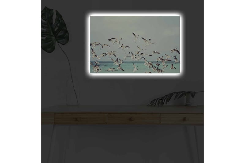 Väggdekor LED-belysning Canvas Målning - Inredning - Tavlor & konst - Canvastavlor