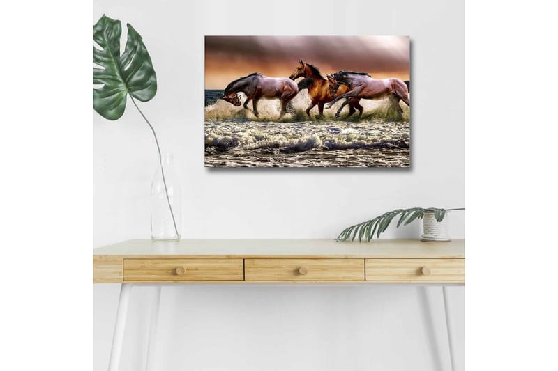 Väggdekor LED-belysning Canvas Målning - Inredning - Tavlor & konst - Canvastavlor