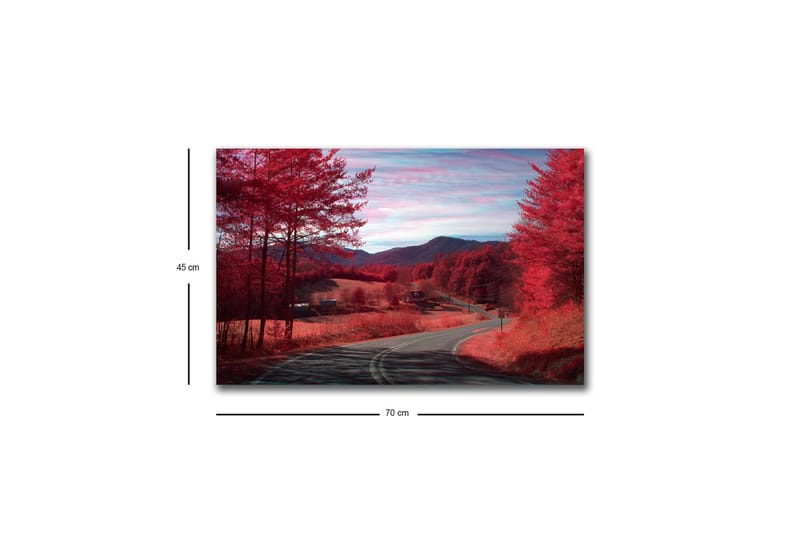 Väggdekor LED-belysning Canvas Målning - Inredning - Tavlor & konst - Canvastavlor