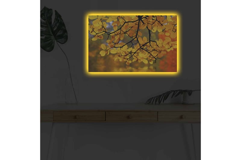 Väggdekor LED-belysning Canvas Målning - Inredning - Tavlor & konst - Canvastavlor