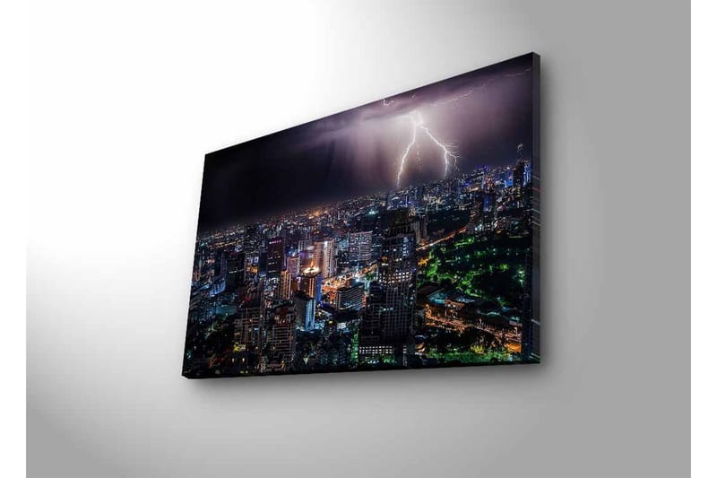 Väggdekor LED-belysning Canvas Målning - Inredning - Tavlor & konst - Canvastavlor