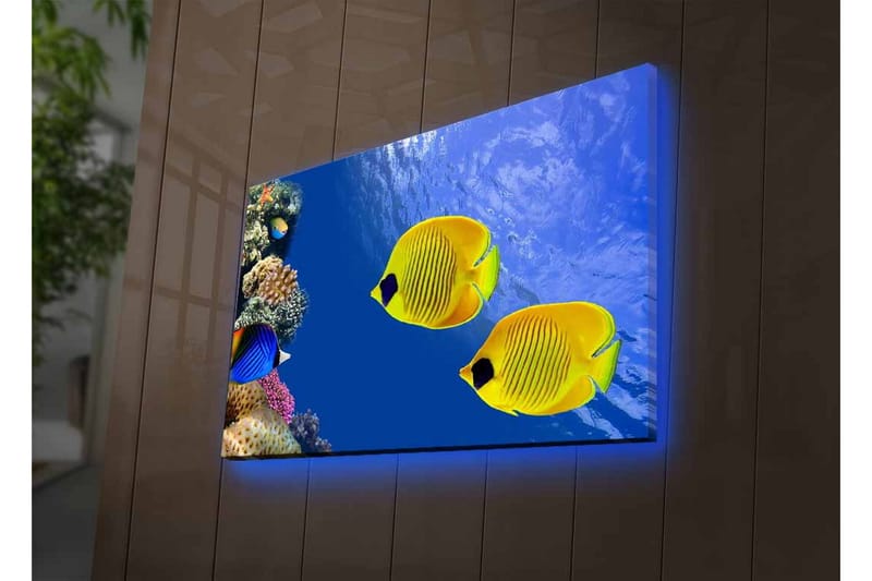 Väggdekor LED-belysning Canvas Målning - Inredning - Tavlor & konst - Canvastavlor