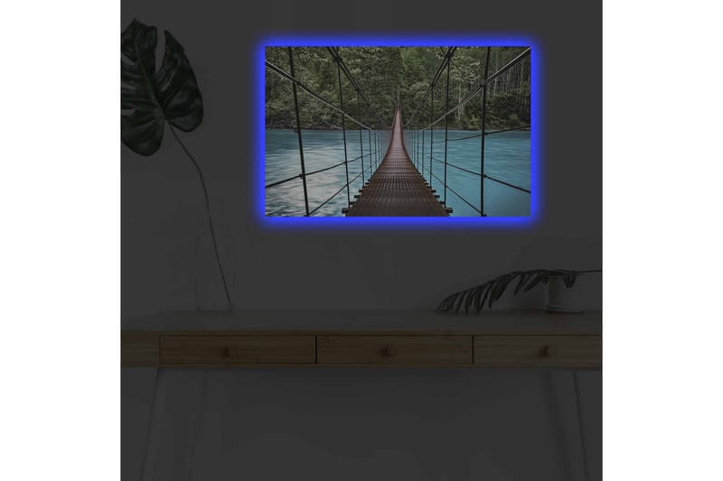 Väggdekor LED-belysning Canvas Målning - Inredning - Tavlor & konst - Canvastavlor