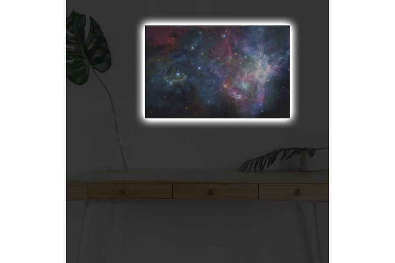 Väggdekor LED-belysning Canvas Målning - Inredning - Tavlor & konst - Canvastavlor
