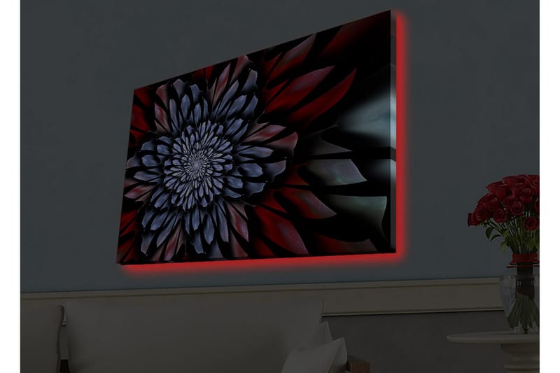 Väggdekor LED-belysning Canvas Målning - Inredning - Tavlor & konst - Canvastavlor