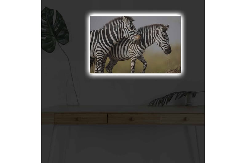 Väggdekor LED-belysning Canvas Målning - Inredning - Tavlor & konst - Canvastavlor