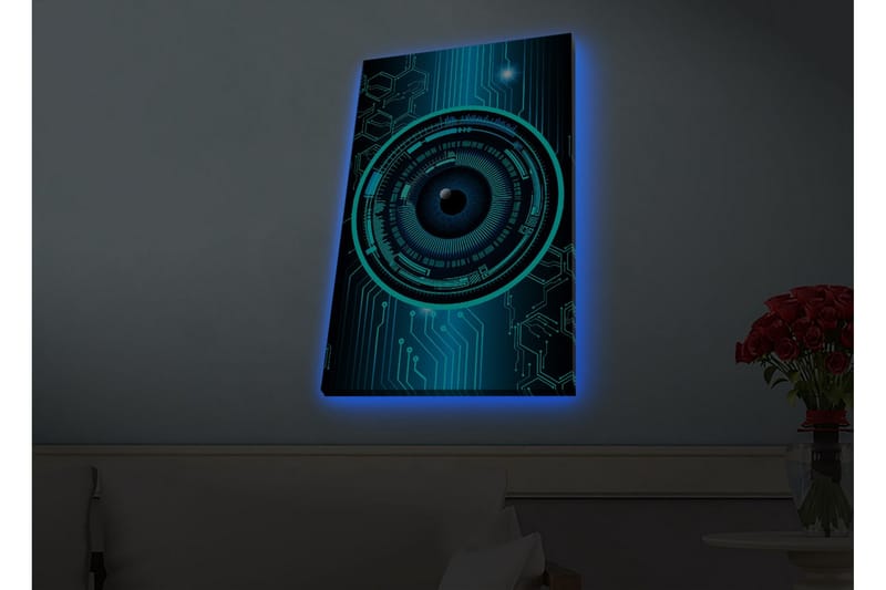Väggdekor LED-belysning Canvas Målning - Inredning - Tavlor & konst - Canvastavlor