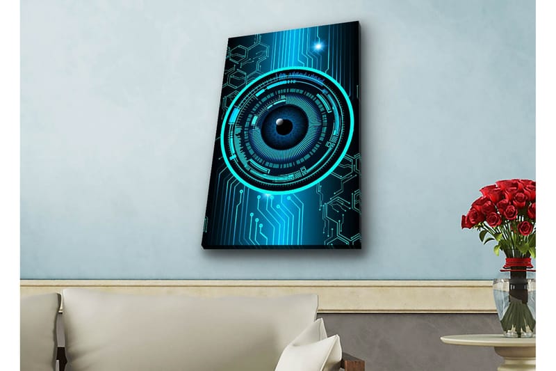 Väggdekor LED-belysning Canvas Målning - Inredning - Tavlor & konst - Canvastavlor