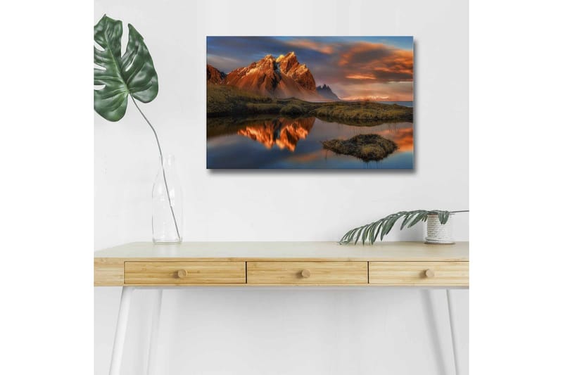 Väggdekor LED-belysning Canvas Målning - Inredning - Tavlor & konst - Canvastavlor