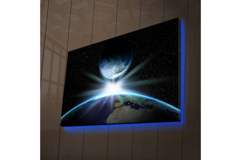 Väggdekor LED-belysning Canvas Målning - Inredning - Tavlor & konst - Canvastavlor