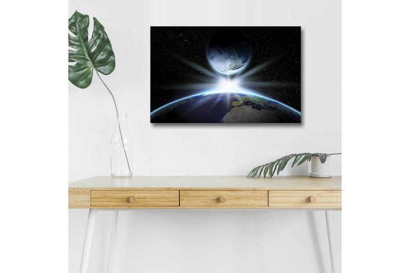 Väggdekor LED-belysning Canvas Målning - Inredning - Tavlor & konst - Canvastavlor