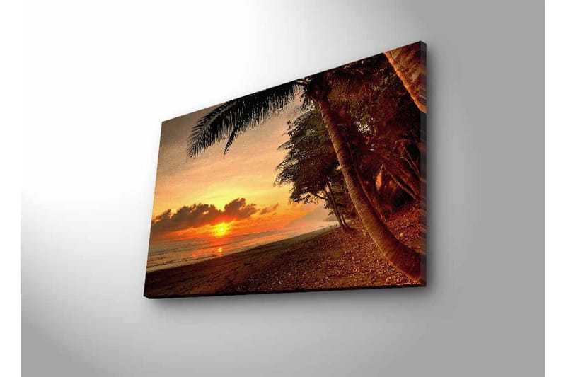 Väggdekor LED-belysning Canvas Målning - Inredning - Tavlor & konst - Canvastavlor