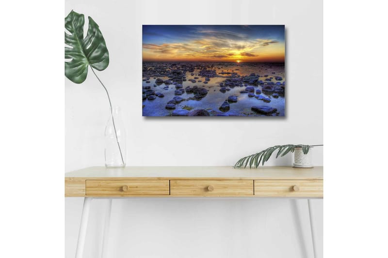 Väggdekor LED-belysning Canvas Målning - Inredning - Tavlor & konst - Canvastavlor