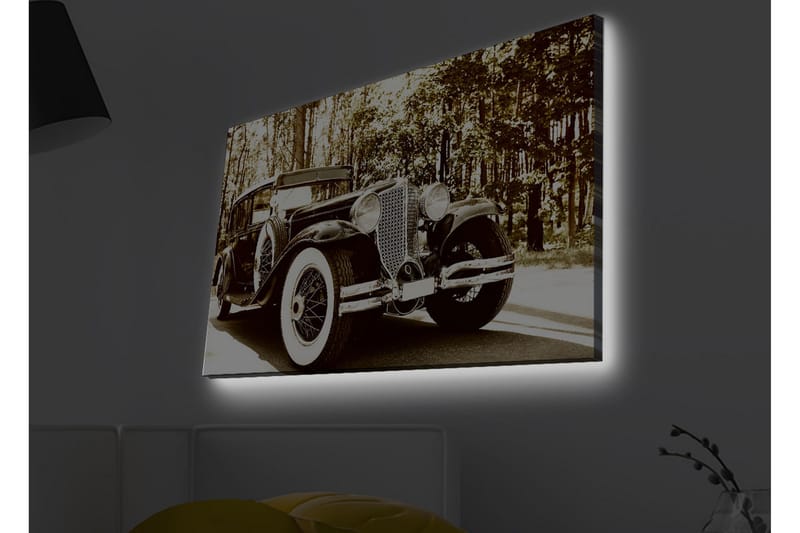 Väggdekor LED-belysning Canvas Målning - Inredning - Tavlor & konst - Canvastavlor