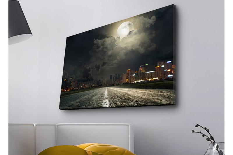 Väggdekor LED-belysning Canvas Målning - Inredning - Tavlor & konst - Canvastavlor