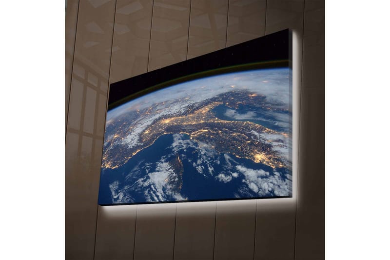 Väggdekor LED-belysning Canvas Målning - Inredning - Tavlor & konst - Canvastavlor
