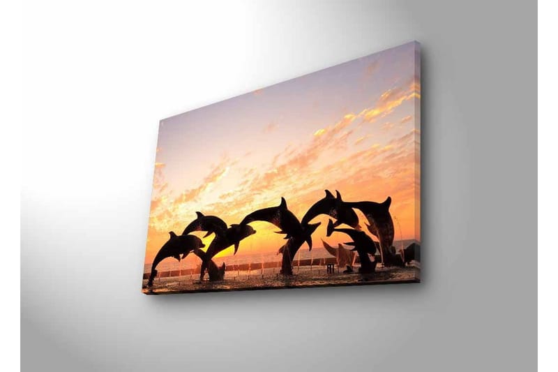 Väggdekor LED-belysning Canvas Målning - Inredning - Tavlor & konst - Canvastavlor
