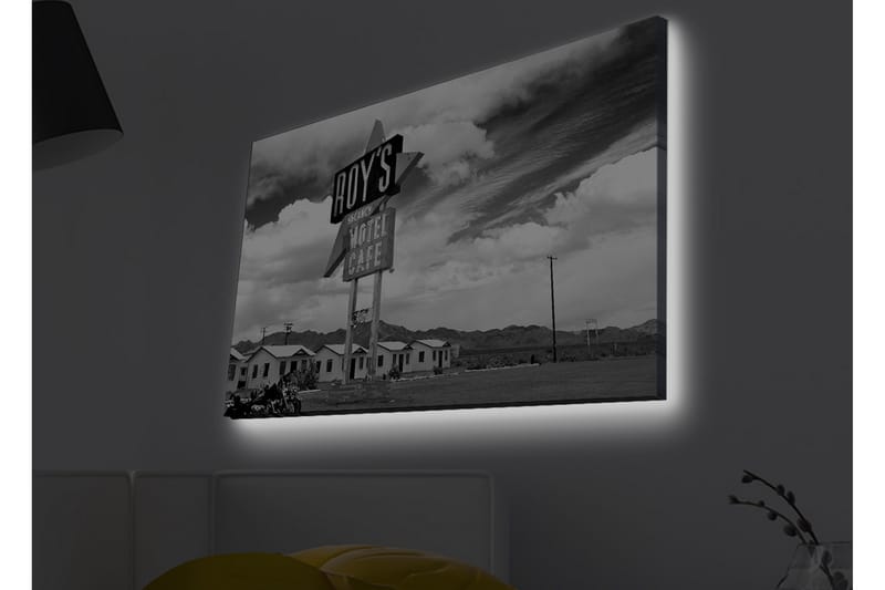 Väggdekor LED-belysning Canvas Målning - Inredning - Tavlor & konst - Canvastavlor