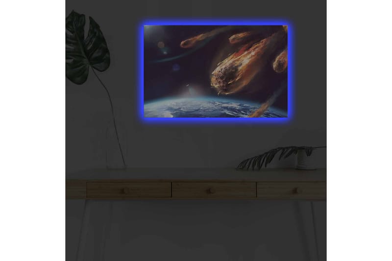 Väggdekor LED-belysning Canvas Målning - Inredning - Tavlor & konst - Canvastavlor