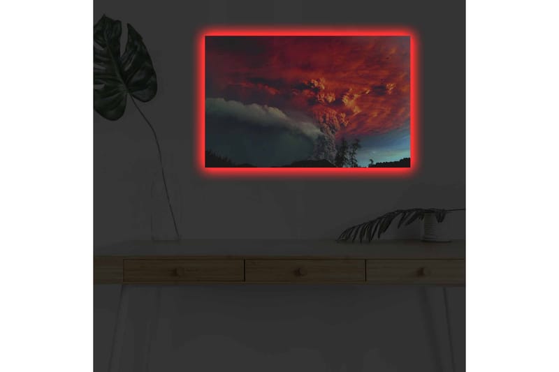 Väggdekor LED-belysning Canvas Målning - Inredning - Tavlor & konst - Canvastavlor