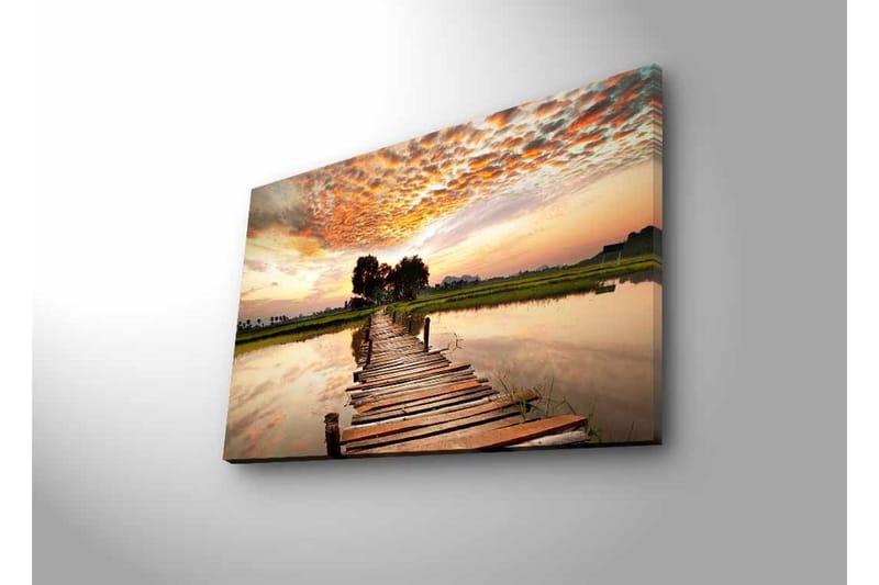 Väggdekor LED-belysning Canvas Målning - Inredning - Tavlor & konst - Canvastavlor