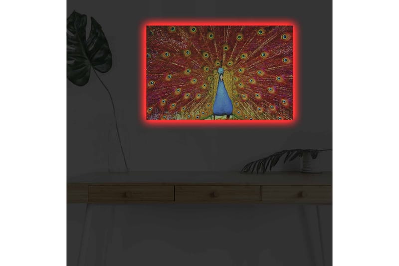 Väggdekor LED-belysning Canvas Målning - Inredning - Tavlor & konst - Canvastavlor