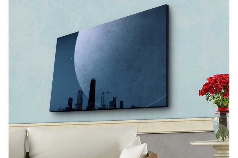 Väggdekor LED-belysning Canvas Målning - Inredning - Tavlor & konst - Canvastavlor