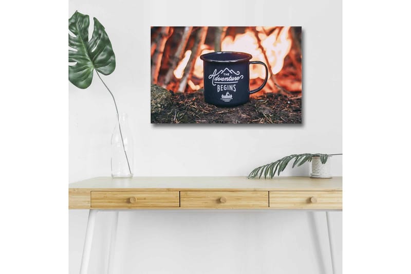 Väggdekor LED-belysning Canvas Målning - Inredning - Tavlor & konst - Canvastavlor