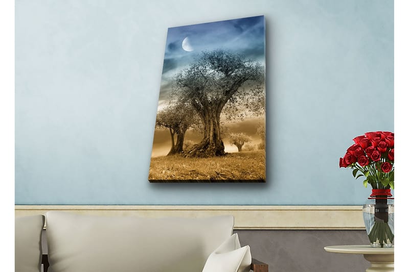 Väggdekor LED-belysning Canvas Målning - Inredning - Tavlor & konst - Canvastavlor