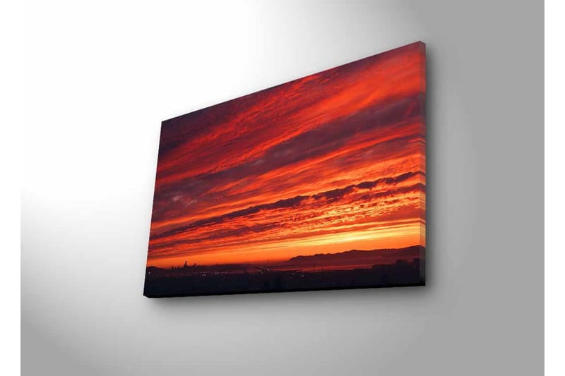 Väggdekor LED-belysning Canvas Målning - Inredning - Tavlor & konst - Canvastavlor