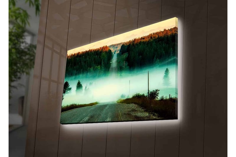 Väggdekor LED-belysning Canvas Målning - Inredning - Tavlor & konst - Canvastavlor