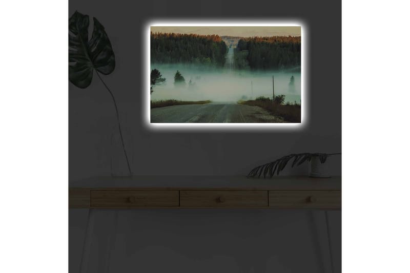 Väggdekor LED-belysning Canvas Målning - Inredning - Tavlor & konst - Canvastavlor