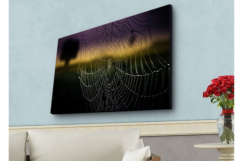 Väggdekor LED-belysning Canvas Målning - Inredning - Tavlor & konst - Canvastavlor