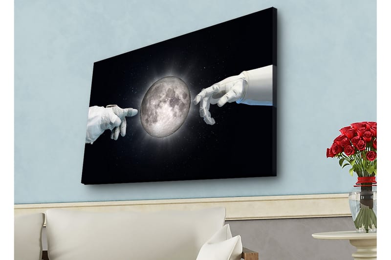 Väggdekor LED-belysning Canvas Målning - Inredning - Tavlor & konst - Canvastavlor