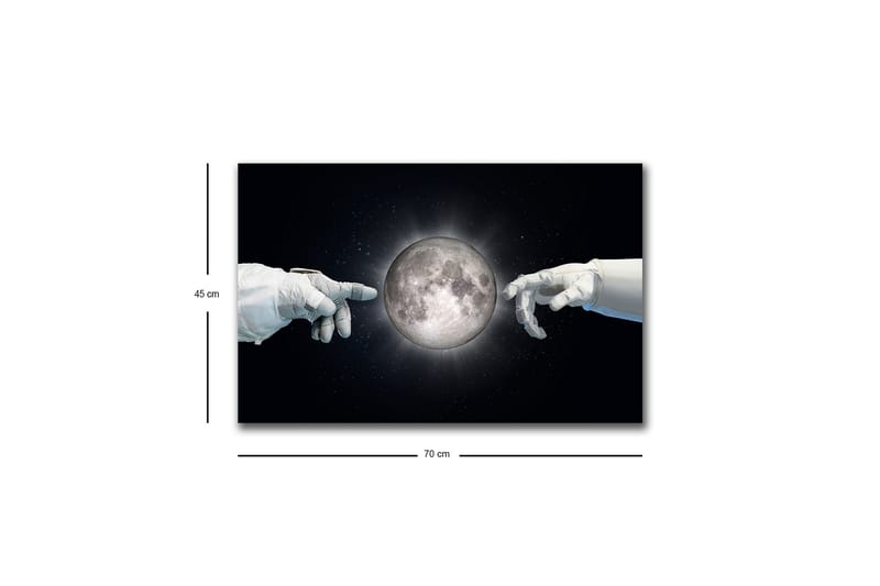 Väggdekor LED-belysning Canvas Målning - Inredning - Tavlor & konst - Canvastavlor