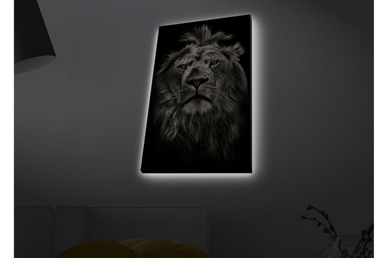 Väggdekor LED-belysning Canvas Målning - Inredning - Tavlor & konst - Canvastavlor