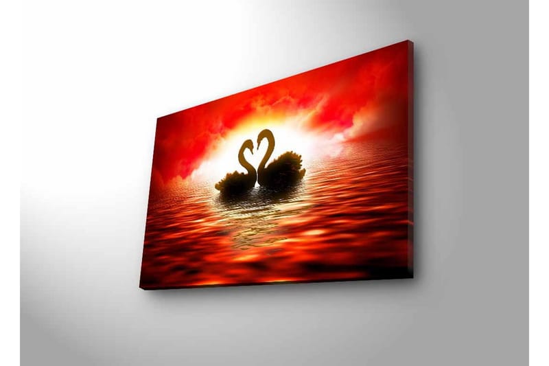 Väggdekor LED-belysning Canvas Målning - Inredning - Tavlor & konst - Canvastavlor