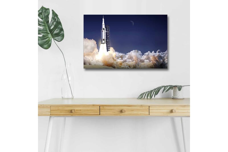 Väggdekor LED-belysning Canvas Målning - Inredning - Tavlor & konst - Canvastavlor