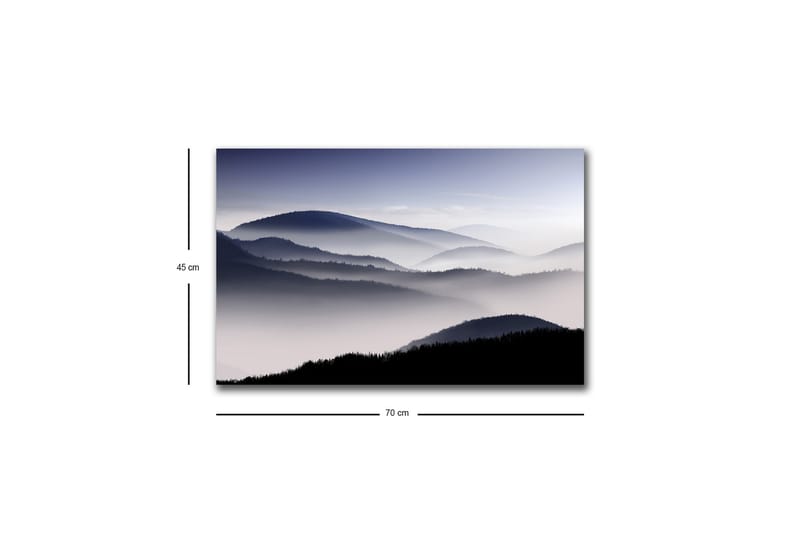 Väggdekor LED-belysning Canvas Målning - Inredning - Tavlor & konst - Canvastavlor