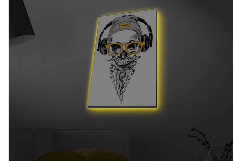 Väggdekor LED-belysning Canvas Målning - Inredning - Tavlor & konst - Canvastavlor