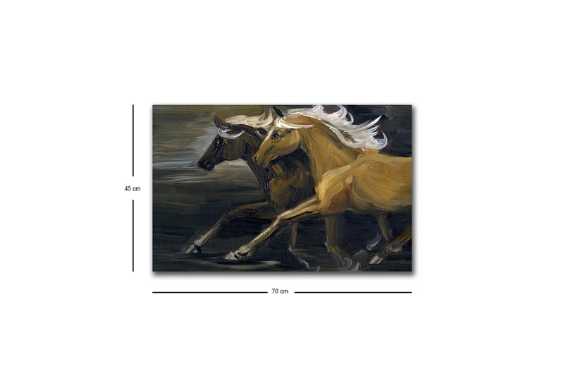Väggdekor LED-belysning Canvas Målning - Inredning - Tavlor & konst - Canvastavlor